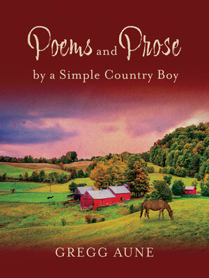 cover image of Poems and Prose by a Simple Country Boy